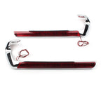 2X Chrome Saddlebag LED Side Marker Light Red Lens for Harley Touring (2014–2020)