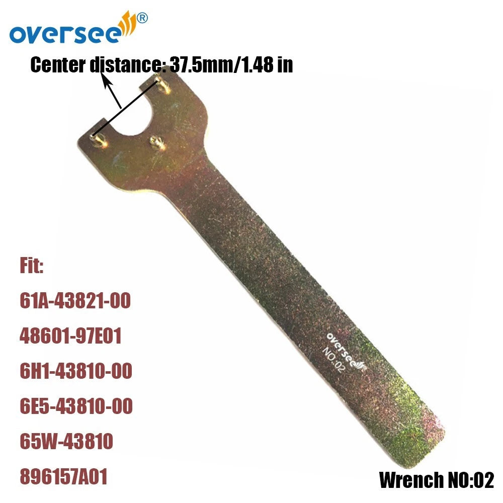Wrench NO:02 Screw Tool for Yamaha Outboard (6E5-43810, 6H1-43810, 61A-43821)