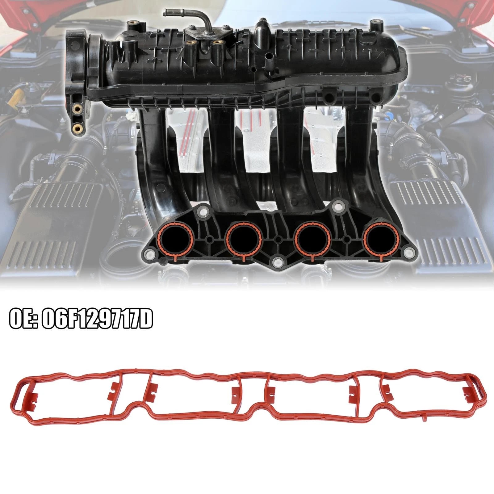 06F129717D Intake Manifold Gasket for Volkswagen Tiguan, Audi (2009–2018)