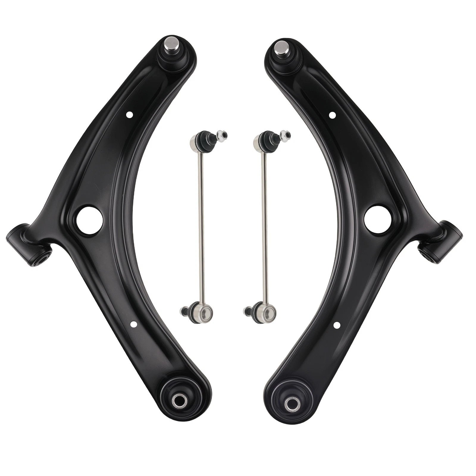 Set of 4 Front Lower Control Arms for Jeep Compass Patriot Caliber (2007-2017)