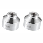 2 Pcs Oil Filter Cap Remover Tool for Most Cars (Chrome Vanadium Steel)