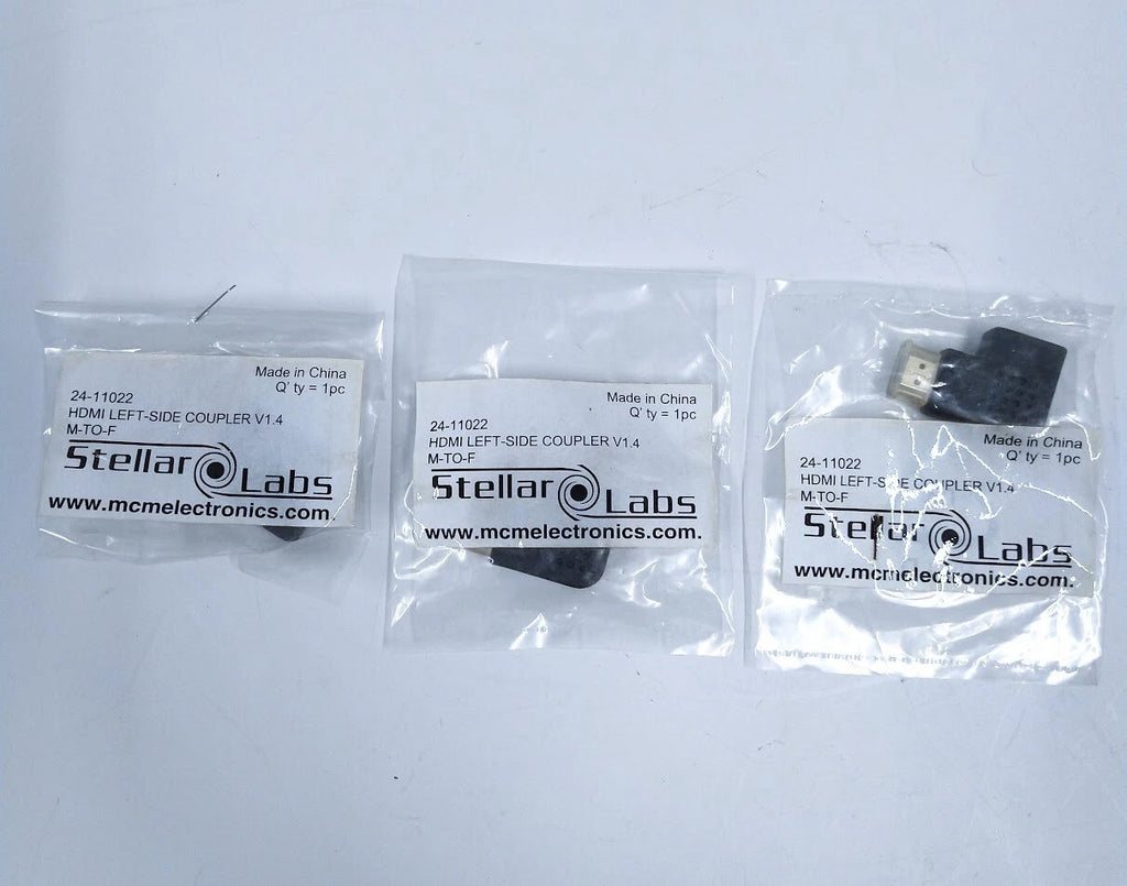 3X HDMI Left Side Coupler V 1.4 M To F for Stellar Labs 24-11022