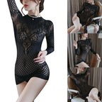 Dress Women Nightwear Mesh Party Nightdress See Through Soft