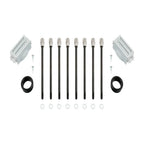 Aluminum Tall Finned Black Valve Covers for SBC 5.0L 5.7L (1987–1997)