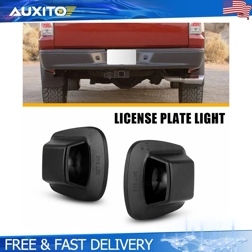 2X Rear License Plate Light Housing for Dodge Dakota (1997–2011)