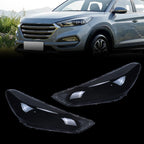 Set of 2 Headlight Lens Covers for Hyundai Tucson (2015–2018)