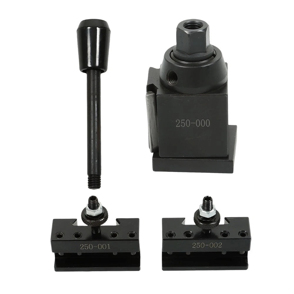 Wedge Type Tool Post Set for Lathe Swing Dia 8"