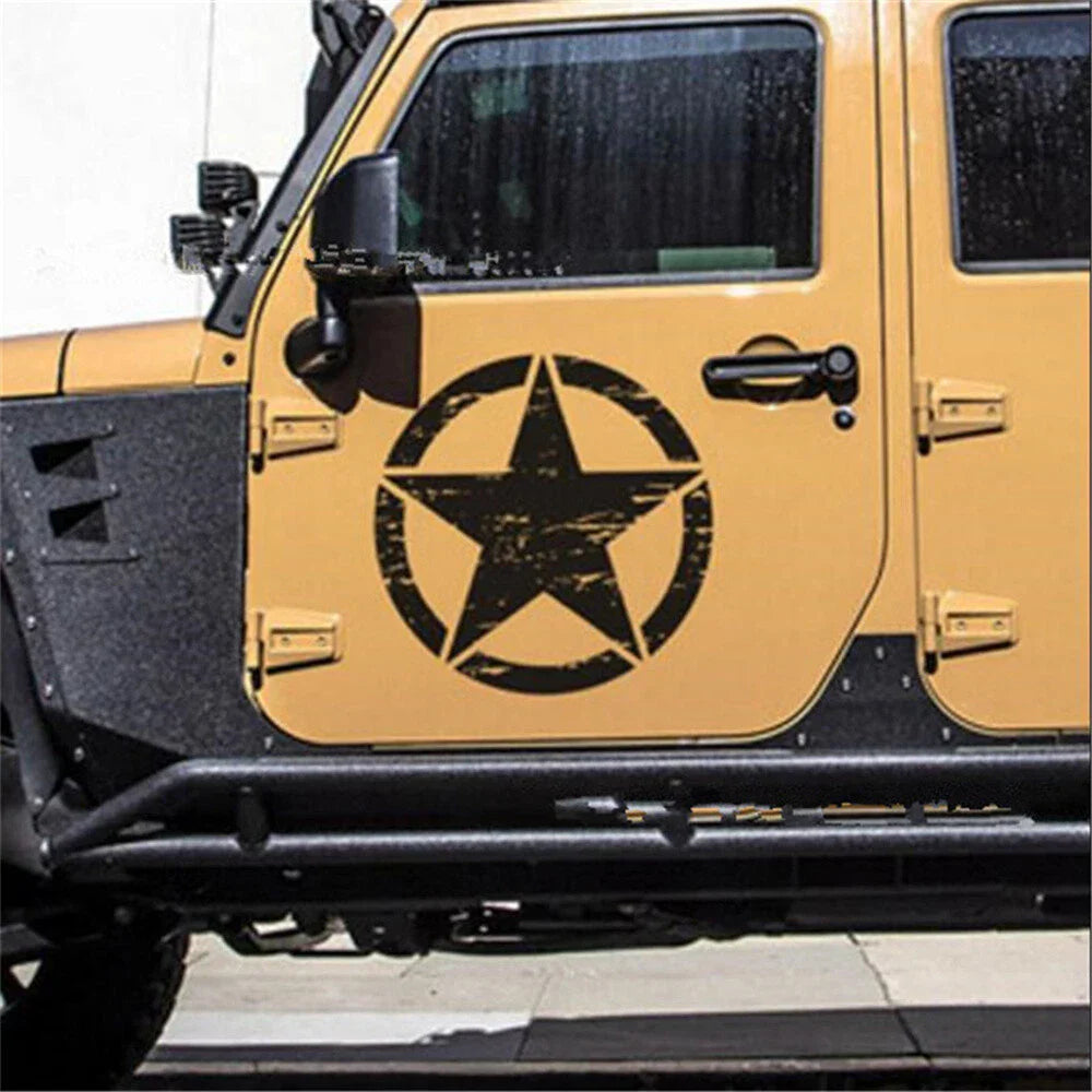Black Graphic Decal Sticker 50cm x 50cm for Jeep Wrangler