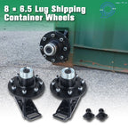 Spindle Kit with Handle for Shipping Container Wheels (8x6.5 Lug)