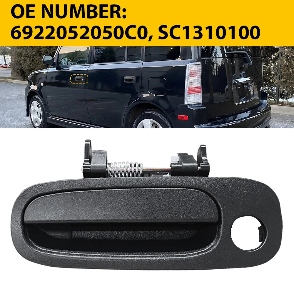 Outer Door Handle for Scion xB (2004–2006) - Black, Left Side, Keyhole