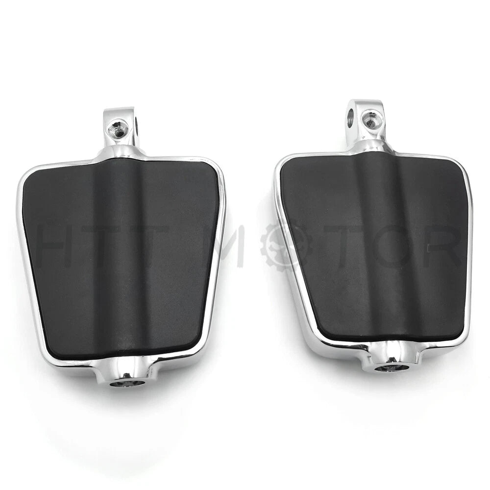 Chrome Rubber Footpegs for Suzuki Boulevard Intruder S83 VS1400 VZ800 (1997–2004)