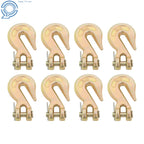 Set of 8 Clevis Grab Hooks for Flatbed Truck Trailer Tie Down