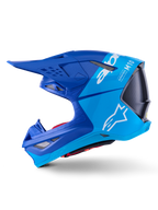 Alpinestars Supertech S M10 Flood Helmet for Off-Road (Large, Metallic Blue)