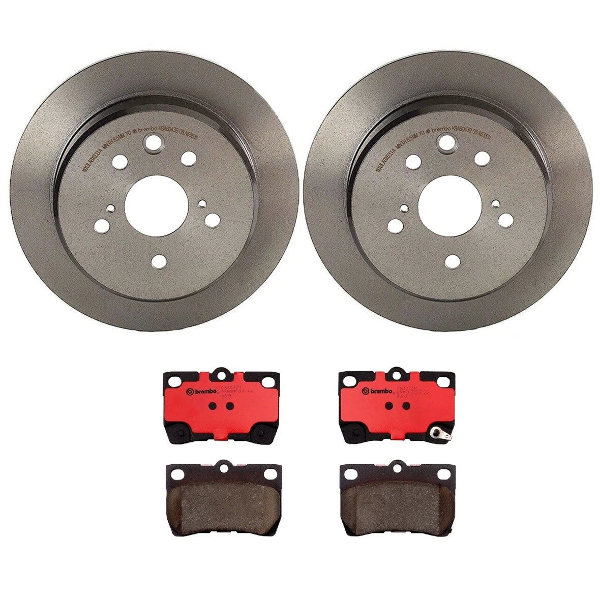 Brembo Rear Brake Kit Ceramic Pads Disc Rotors for Lexus IS250 (2006–2013)