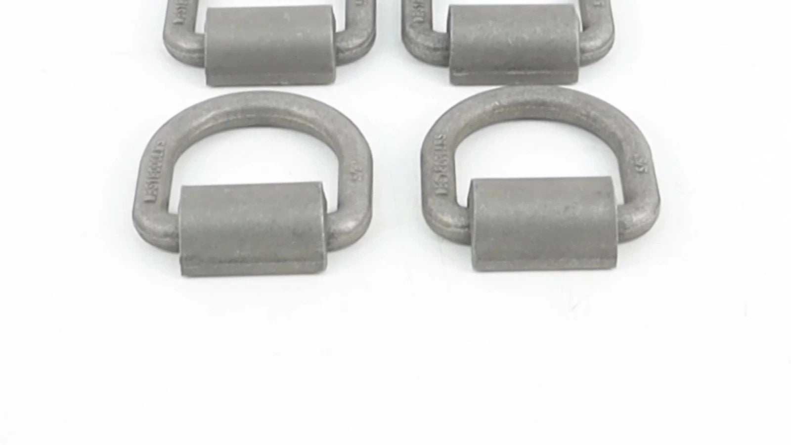 Set of 4 Heavy Duty Weld-On Forged D Rings for Automotive Use