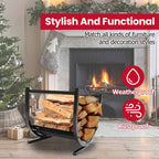 Firewood Rack for Fireplace (Metal)