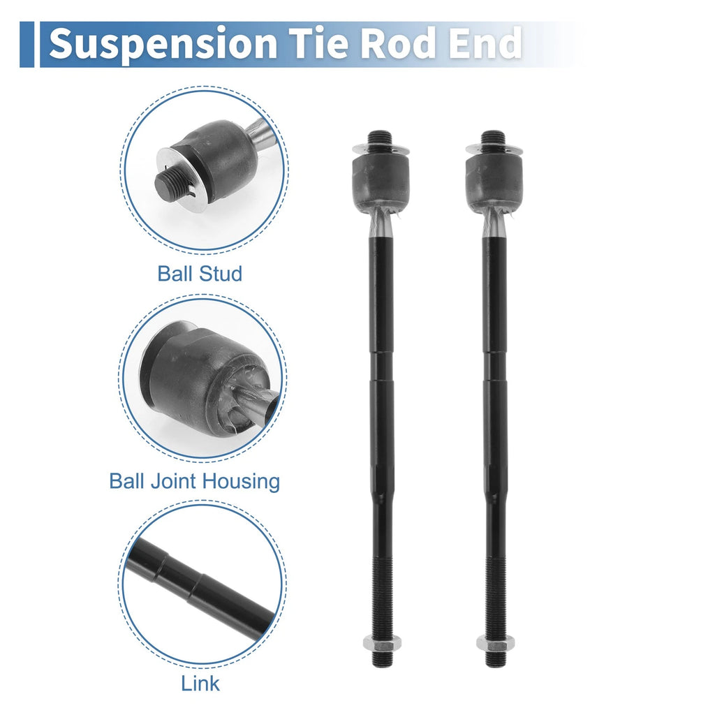 2 Pcs Front Inner Tie Rod End Links for Chevrolet Captiva Sport (2012–2015) No.EV800330