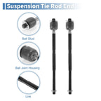 2 Pcs Front Inner Tie Rod End Links for Chevrolet Captiva Sport (2012–2015) No.EV800330