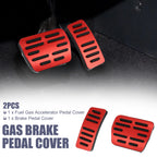 2X Brake Pedal Pad Gas Pedal Cover for Volkswagen Arteon (2019–2021) Red