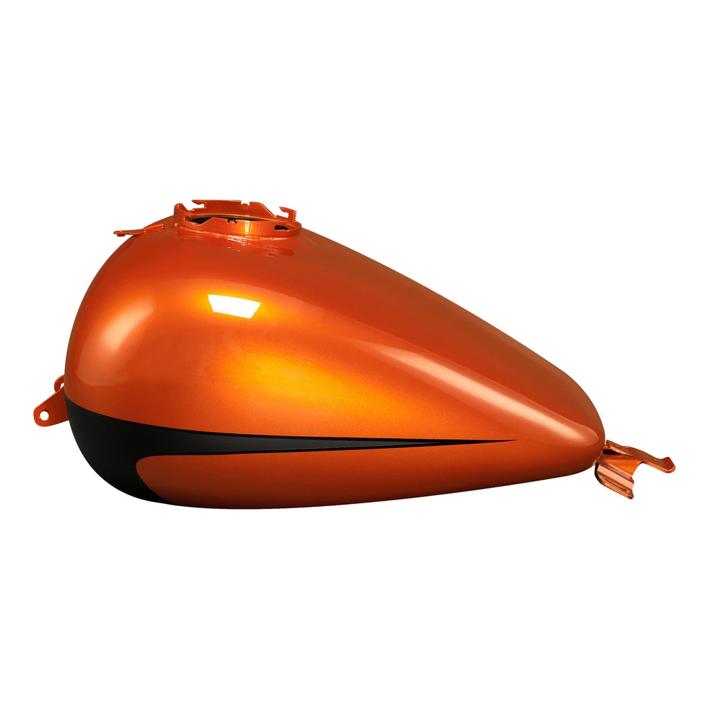 Fuel Gas Tank for Harley Road Glide (2008–2024) Scorched Orange/Black Denim
