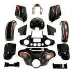 Fairings for Harley Street Glide (2014–2023) Black Honeycomb Fade