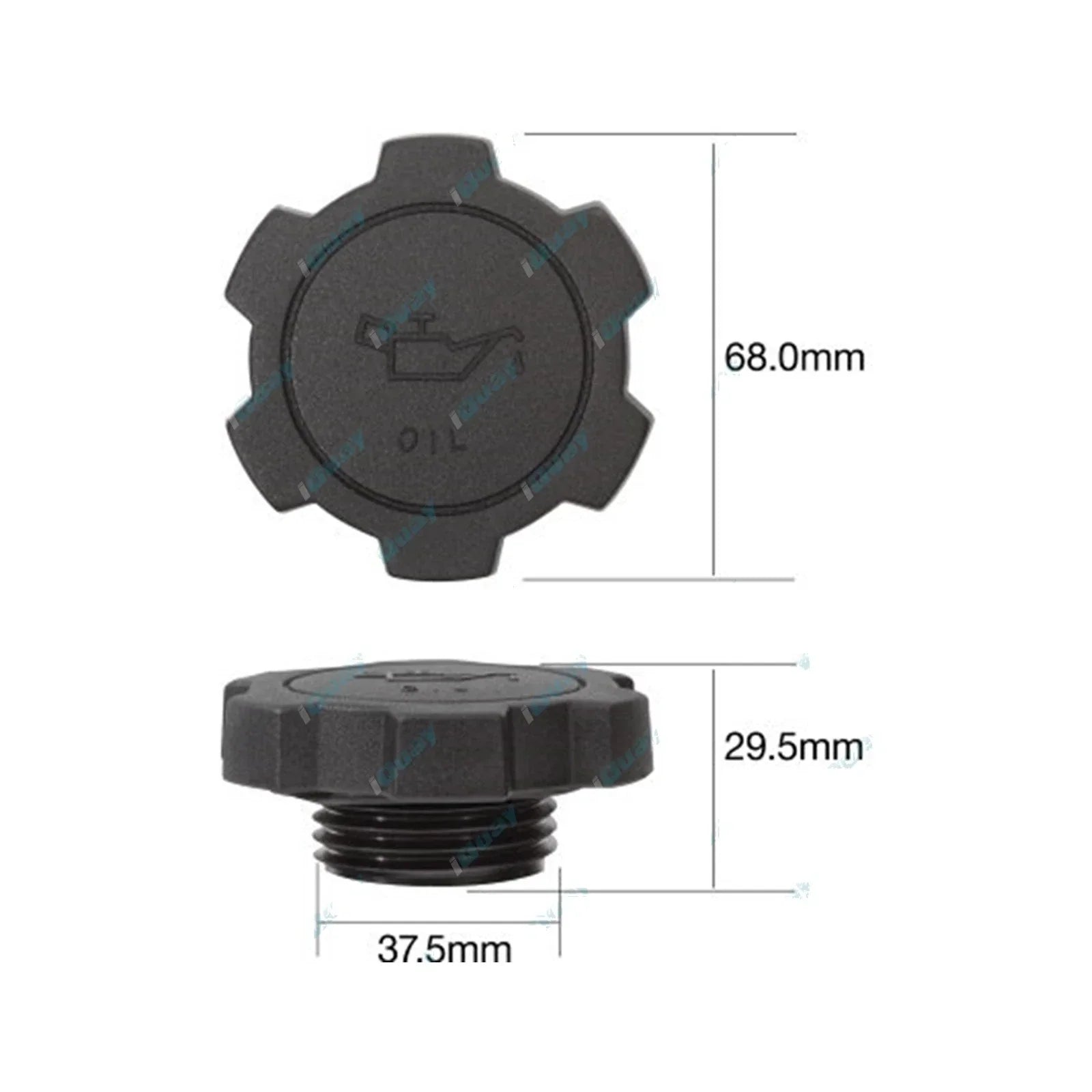 Oil Filler Cap for Toyota Hiace LH172R 4cyl 3.0L 5L Engine 2000~2004