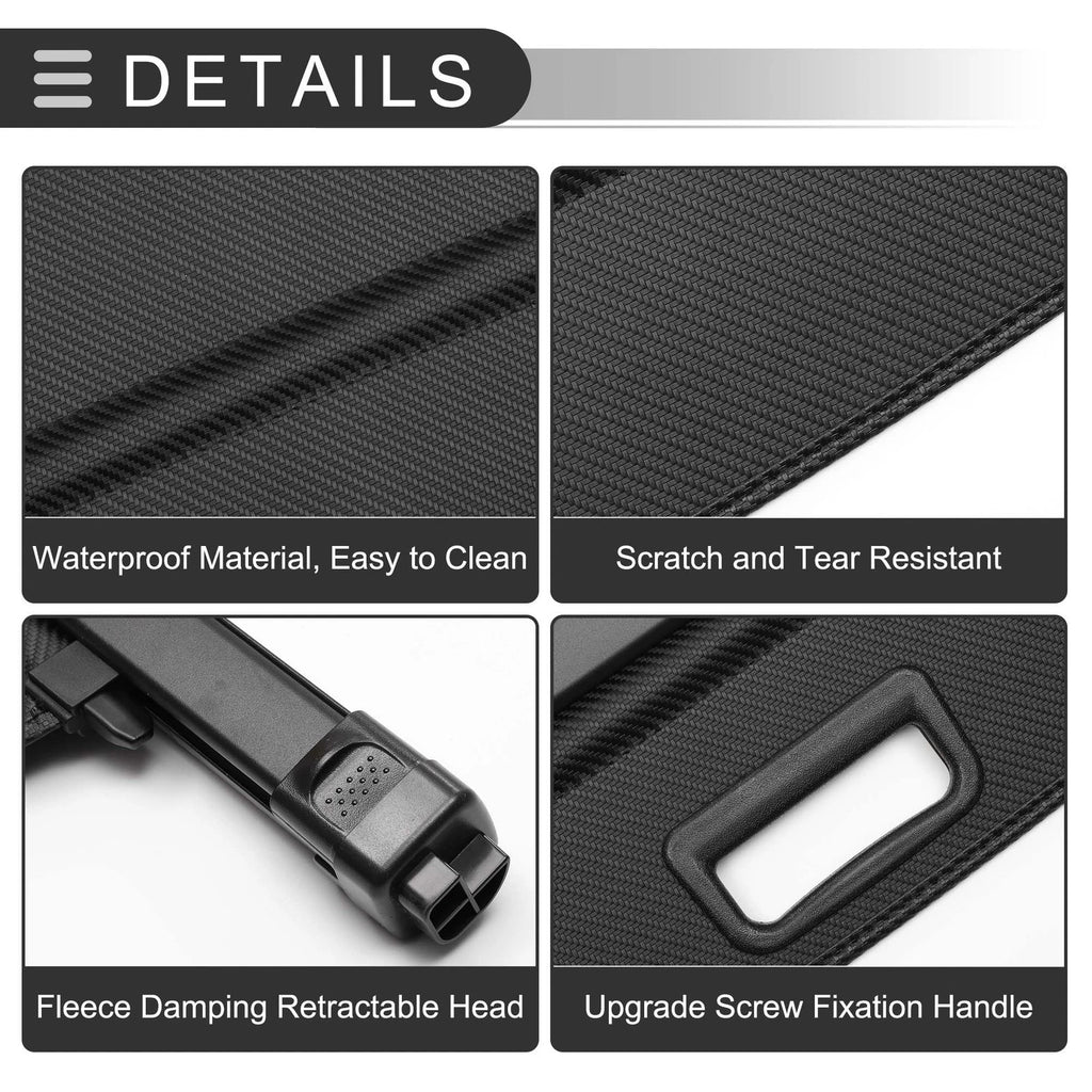 Retractable Cargo Cover for Chevrolet Traverse (2018–2023) Black Carbon Fiber