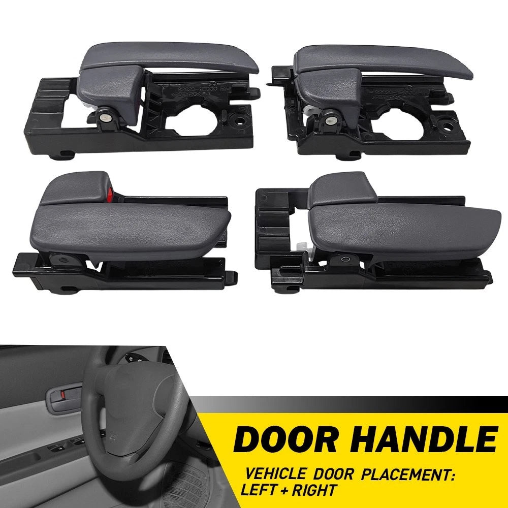 Set of 4 Interior Door Handles Gray for Hyundai Accent (2006–2011) EPY