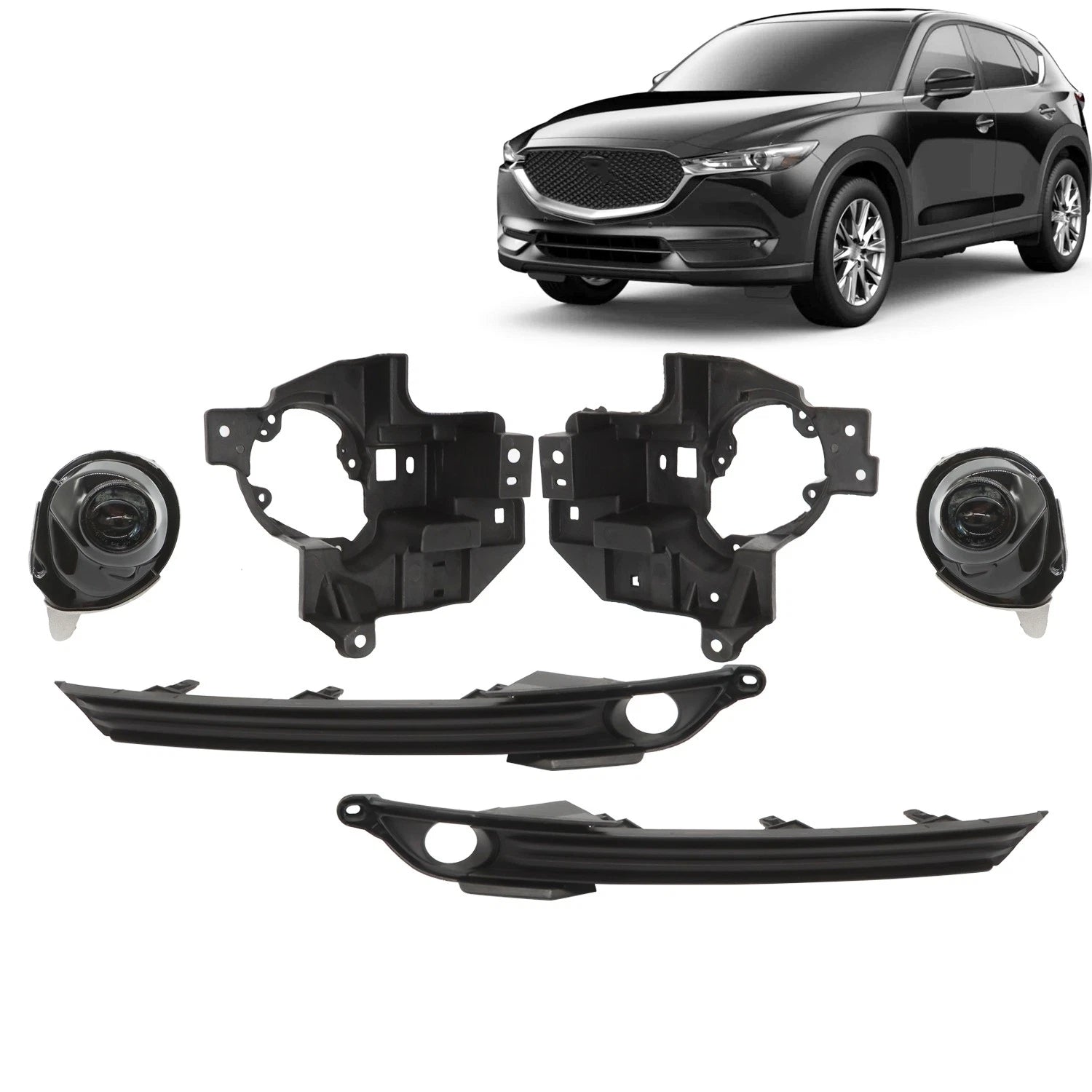 LED Clear Fog Lights Kit for Mazda CX-5 (2017–2021) Left+Right Pair