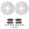 Disc Brake Rotors & Ceramic Brake Pads Kit for Accent Rio (2010–2017)