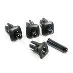 4 x Car Door Lock Pin Cap Cover Bezel Black for BMW 5 Series (2011-2017)