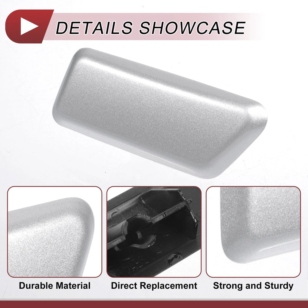 Front Right Washer Nozzle Cover Cap for Mitsubishi Outlander (2006–2018) Silver Tone