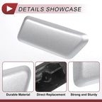 Front Right Washer Nozzle Cover Cap for Mitsubishi Outlander (2006–2018) Silver Tone