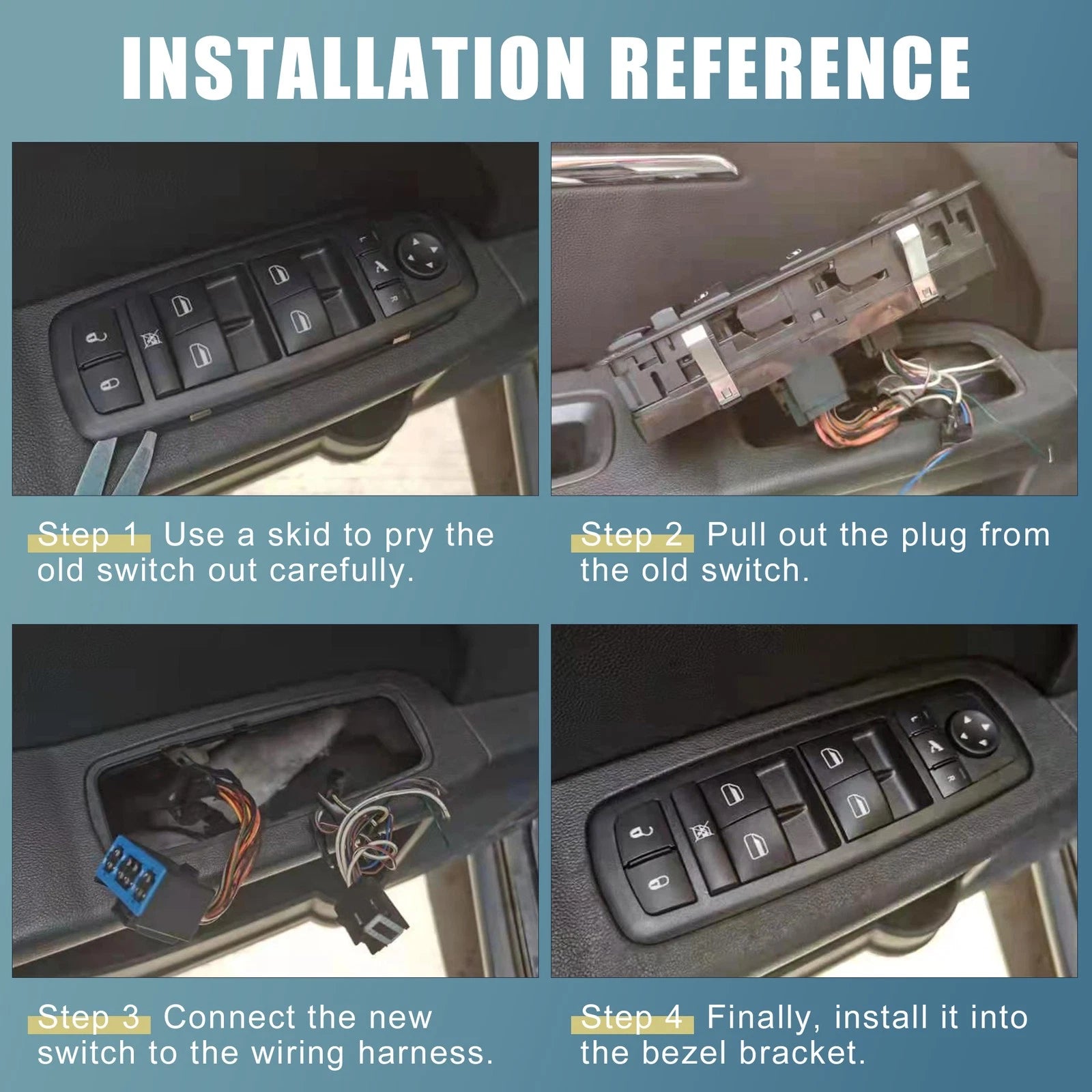 Power Window Control Switch 9T1Z-14529-A for Ford Transit Connect (2010–2013)