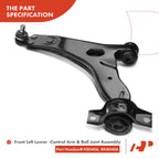 Set of 4 Front Lower Control Arms & Ball Joints for Ford Focus (2000-2004)