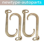 Set of 4 J Hook Grade G70 Tow Axle Straps 5400 LBS for Wrecker Rollback