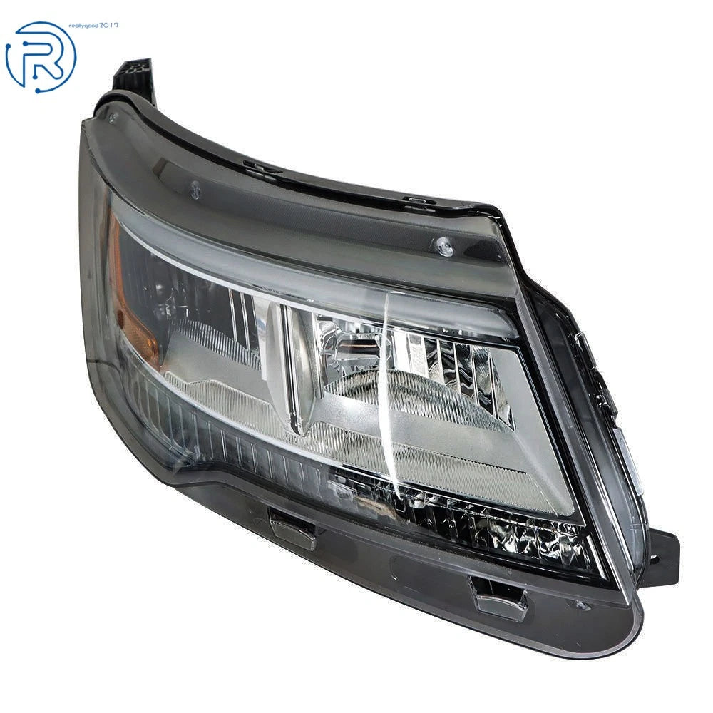 Right Side Headlight for Ford Explorer (2016–2019) w/LED DRL Halogen