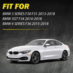 Set of 4 Carbon Fiber Interior Door Handle Covers for BMW F30 F31 (2013–2018)