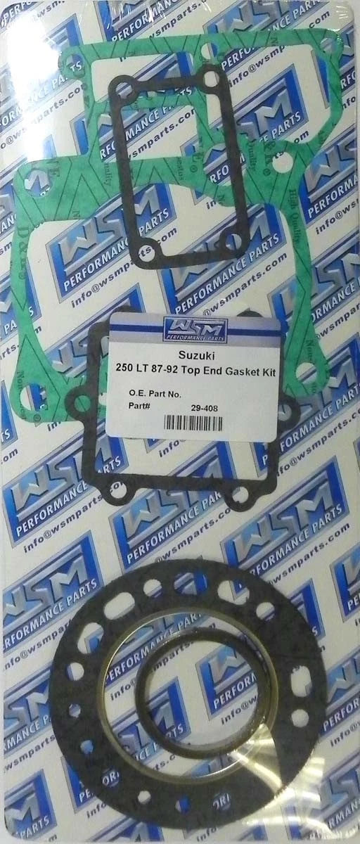 Top End Gasket Kit 29-408 for WSM 250 Quadracer (1987–1992)