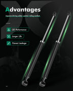 Rear Pair Shocks & Struts for Ford Fiesta (2011–2019) & Mazda 2 (2011–2014)