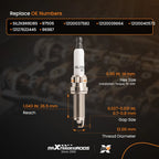 Platinum Spark Plugs for BMW 550i 650i 750i X5 X6 (2010–2015)