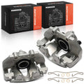 Pair Front Brake Calipers with Bracket for Saab 9-3, 9-5 (1999–2003)
