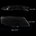 1 Pair Headlight Lens Cover Shell for VW Passat B6 (2006–2011) 3C0 941 0