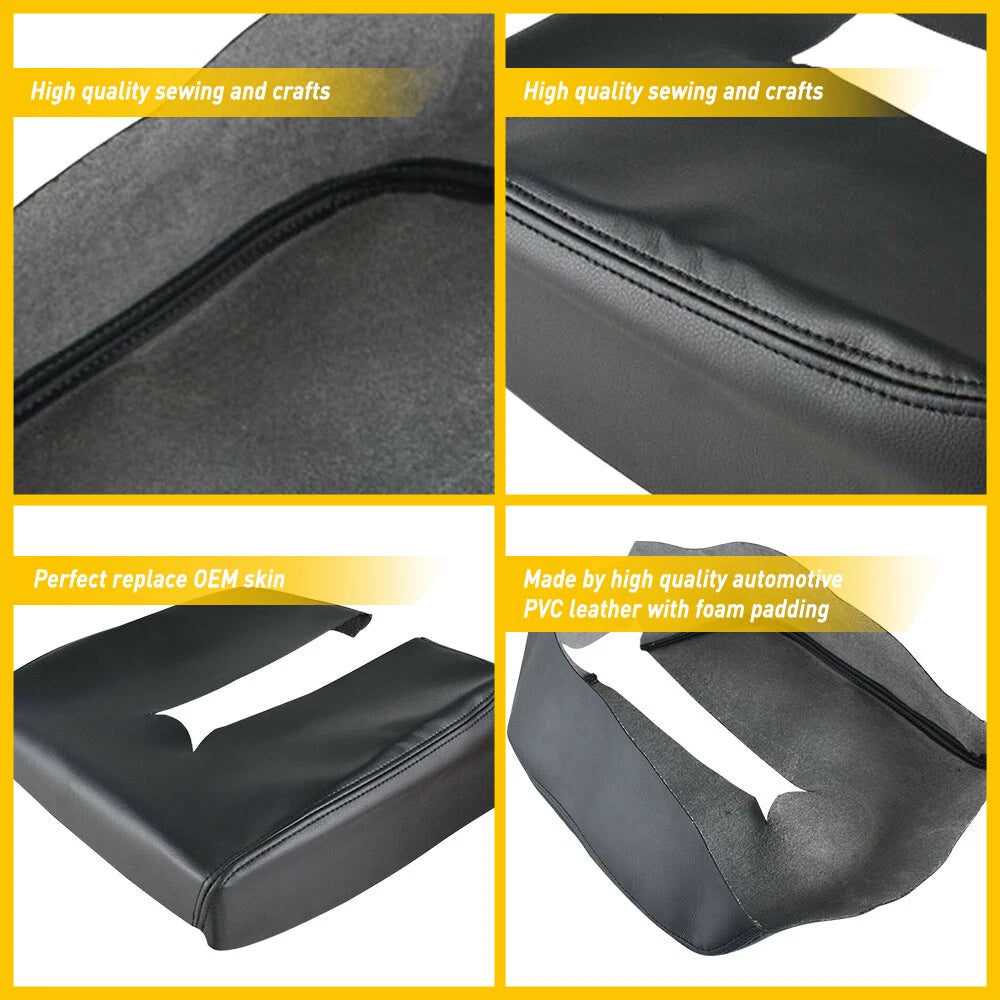 Console Lid Armrest Cover Skin for Chevy Silverado Sierra (2007–2014)