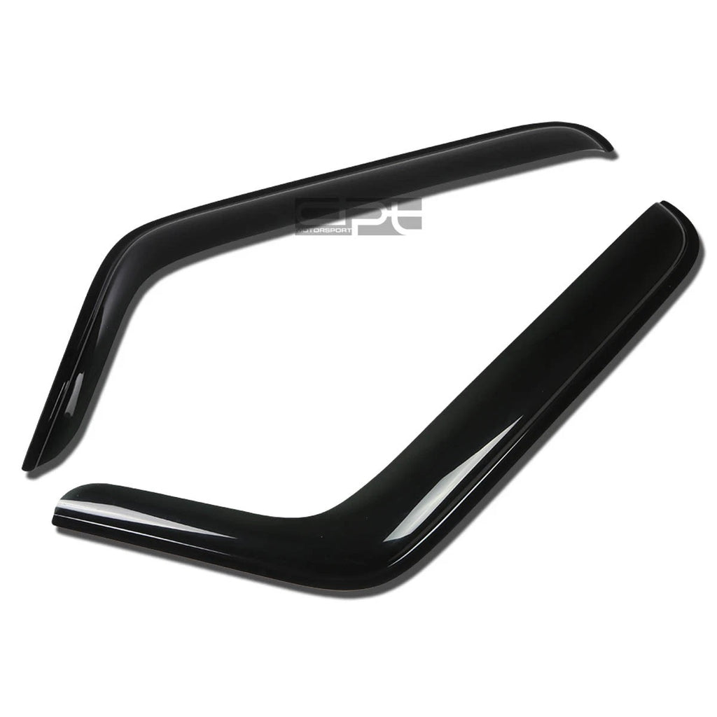 2X Smoke Tint Window Visor for Jeep Wrangler JK 2Dr (2007–2016)