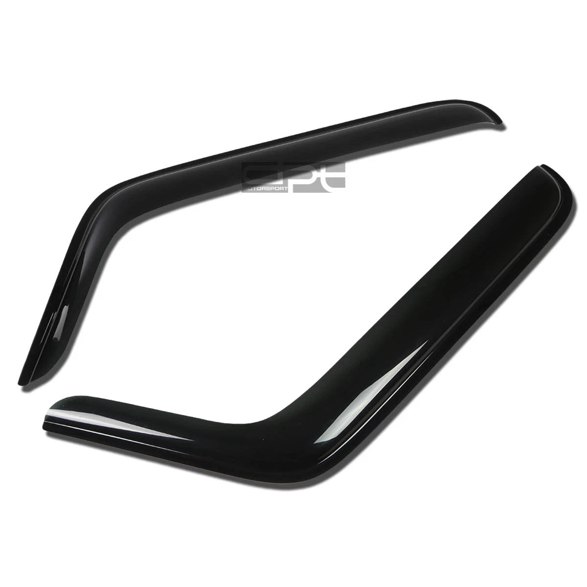 2X Smoke Tint Window Visor for Jeep Wrangler JK 2Dr (2007–2016)