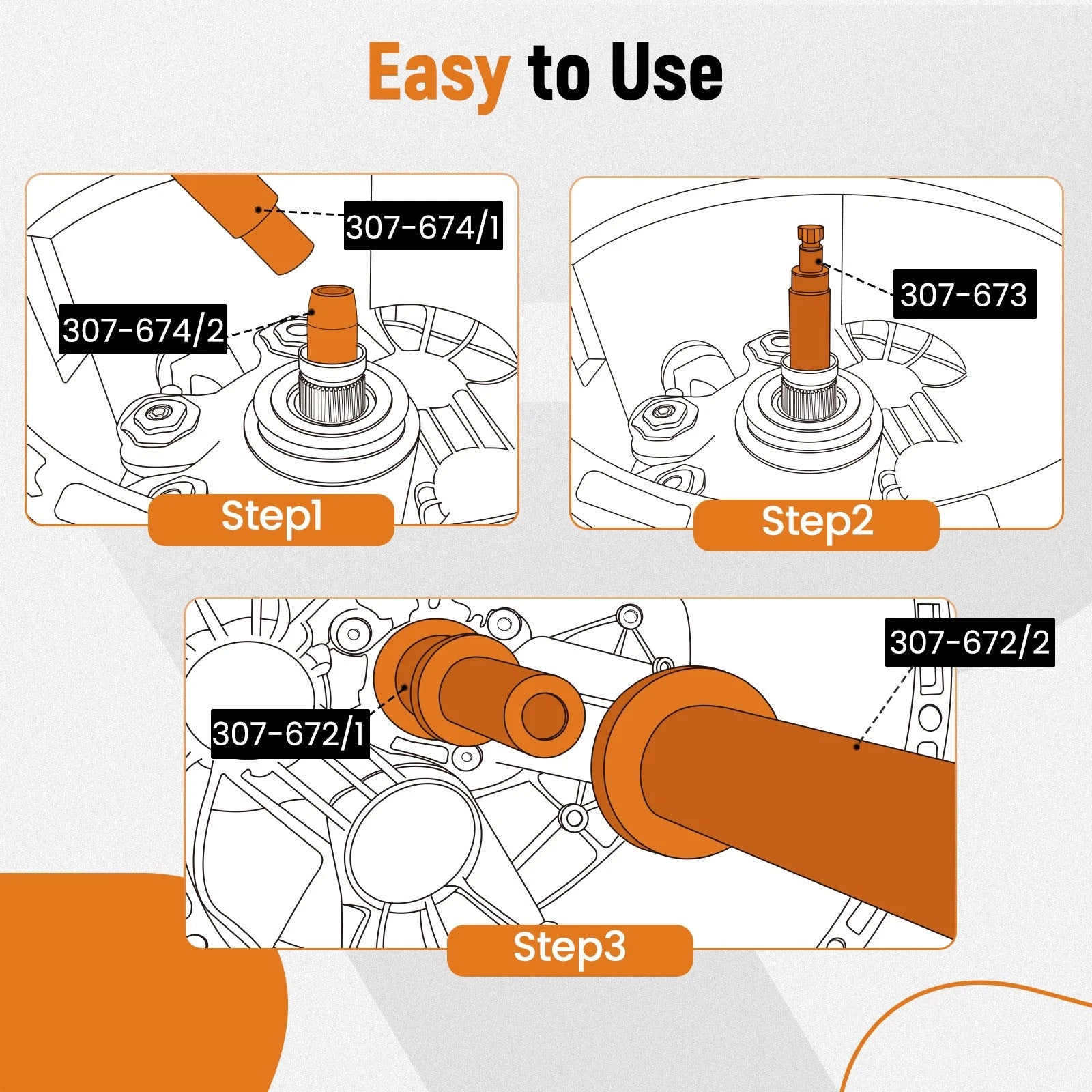 Dual Clutch Transmission Oil Seal Tool for Ford Fiesta Focus
