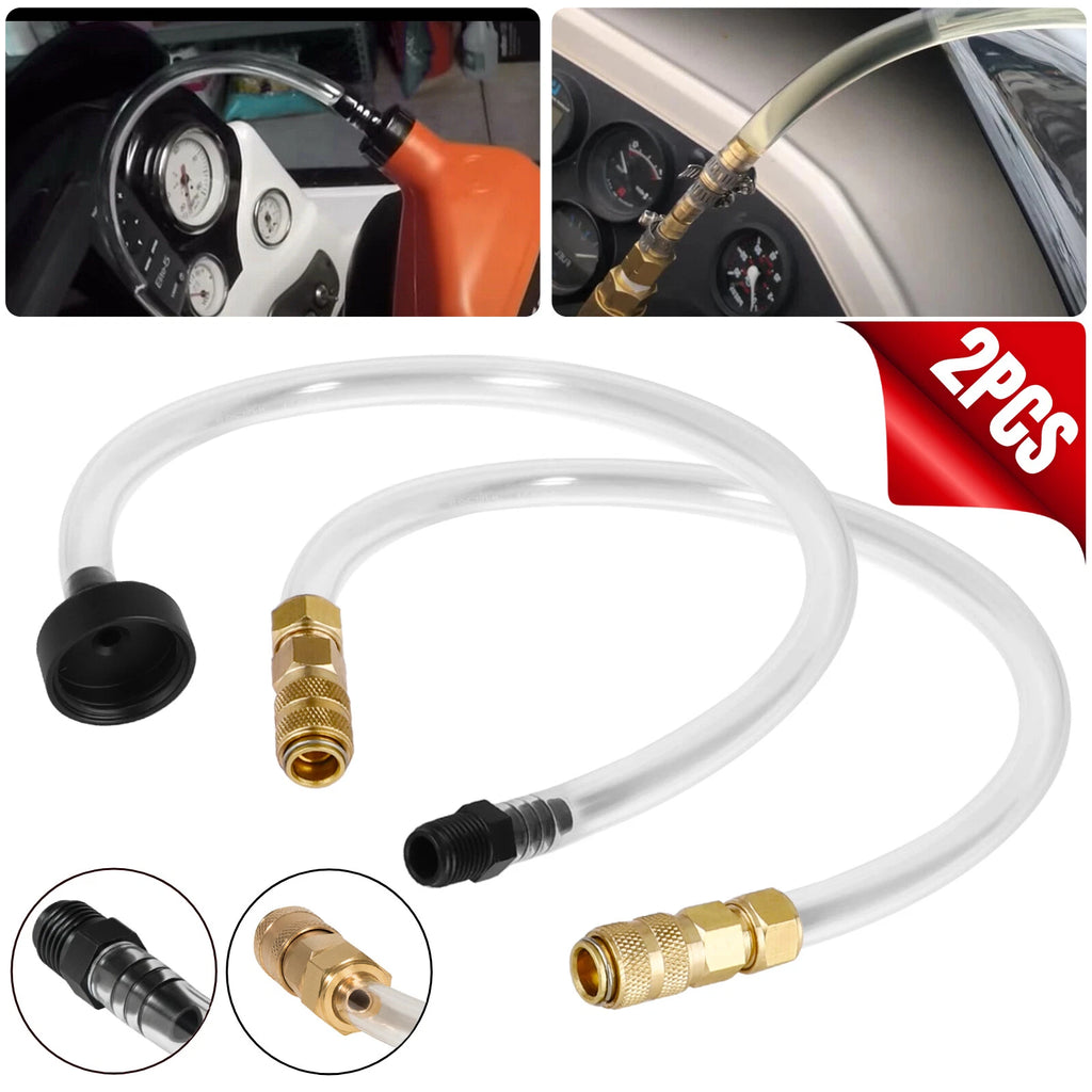 2Pcs Bleed Kit for Seastar Hydraulic Steering Systems (Bridge Tube + Filler Hose)
