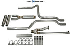 2.5" Dual Exhaust Kit for Toyota Tundra (2009–2013) Glasspack Rear Rolled Tip