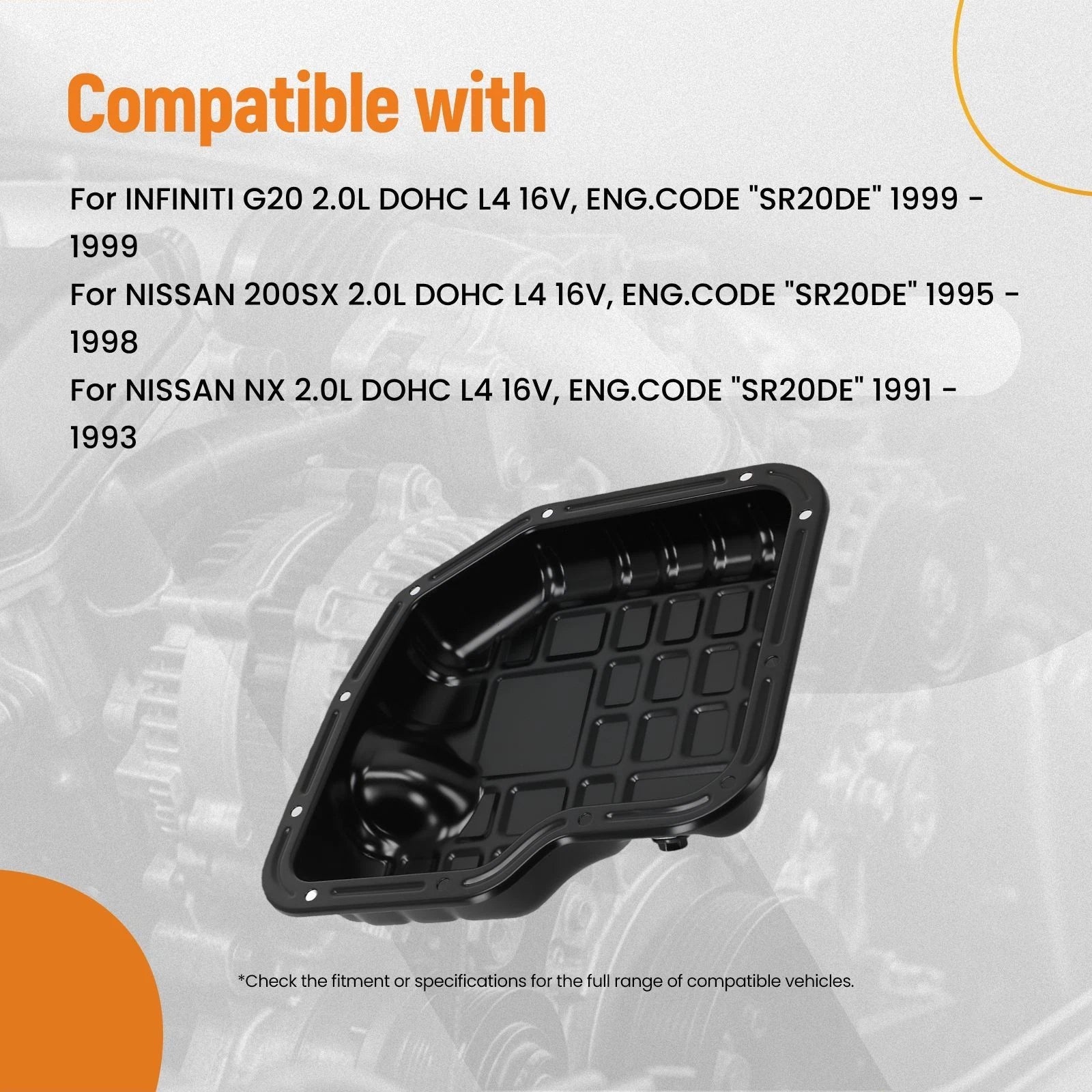 Engine Oil Sump for Infiniti G20 (1991–1999)